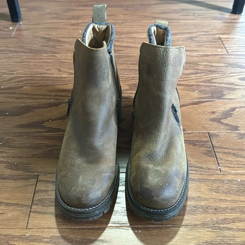 Dorian leather wedge ankle boots - Picture 1 of 6